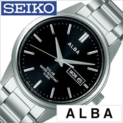 セイコー アルバ ソーラー 時計 SEIKO ALBA 腕時計 メンズ ブラック AEFD562 正規品 ビジネス スーツ 定番 オフィス シンプル 好印象 デザイン プライベート アナログ ラウンド メタル ソーラー プレゼント 卒業 入学 就職 祝い 中学生 高校生 大学生 社会人 入試 冬