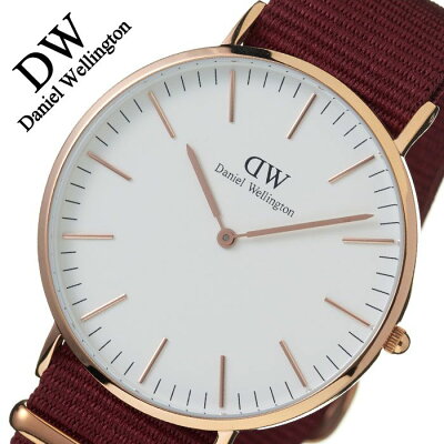 ダニエルウェリントン クラシック ロゼリン ローズゴールド 40mm 腕時計 Daniel Wellington Classic ROSELYN 時計 メンズ レディース DW00100267 正規品 ブランド DW ペアウォッチ お揃い レッド ファッション おしゃれ ミニマル シンプル 冬 プレゼント