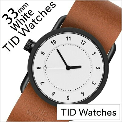 ティッドウォッチ No.1 33mm 腕時計 TID Watches 時計 レディース ホワイト TID01-WH33-T 正規品 人気 ブランド シンプル 個性的 デザイナーズ アート ファッション お洒落 ミニマル おしゃれ 北欧 レザー 革 ペアウォッチ ギフト プレゼント 夏