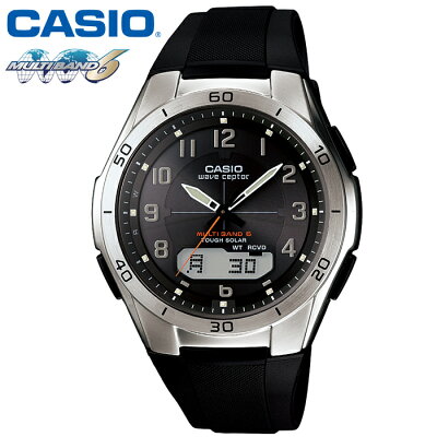 【★1000円OFFクーポン対象】【送料無料】CASIO カシオ ソーラー電波時計 腕時計 ゴールド 電波時計 マルチバンド6 腕時計 カシオ スポーティー ウェブセプター WAVE CEPTOR ソーラー 電波腕時計 メンズ 白 ソーラー腕時計 ギフト