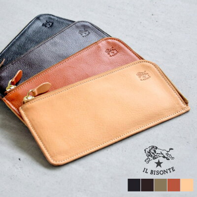 ☆【国内正規販売店】(5432409340)IL BISONTE(イルビゾンテ)L字ラウンドファスナー レザーロングウォレット【メール便対応可・メール便送料無料】【送料・代引き手数料無料】Y