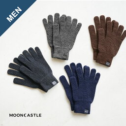 MOON 手袋 メンズ [MC27]MOONCASTLE(ムーンキャッスル) Cashmere Gloves/カシミヤ手袋【メール便対応可】