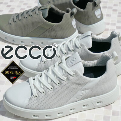 【あす楽】エコー ecco メンズ スニーカー ストリート 720 M ゴアテックス 防水 カジュアルシューズ ローカット レザースニーカー ウォーキング 紐靴 本革 520804 50874 ホワイト/ホワイト 白 52560 ベチバー/ベチバー 【送料無料】 evid