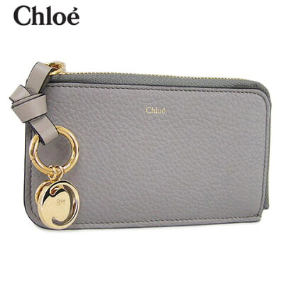 【2021春夏新作】 クロエ/Chloe レディース コインカードケース ALPHABET CHC17AP944H9Q (グレー/CASHMERE GREY/053) アルファベット/コイン&カードケース/カードホルダー/カード入れ/フラグメントケース/小物/プレゼント/誕生日/ゴールド 金具