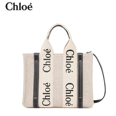 【2022春夏新作】 クロエ/Chloe レディース ショルダーバッグ WOODY SMALL TOTE CHC21WS397E66 (WHITE/BLUE/91J) ウッディスモールトート/バッグ/トートバッグ/ハンドバッグ/ミニバッグ/小物/プレゼント/誕生日/母の日/クリスマス/2way/2ウェイ