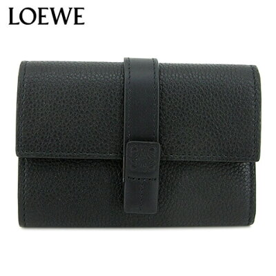 【ポイント7倍!】【2022春夏新作】 ロエベ/LOEWE レディース 3つ折り財布 SMALL VERTICAL WALLET C660S86X01 (BLACK/1100) ウォレット/財布/サイフ/ミニ財布/小物/プレゼント/誕生日/バレンタイン/クリスマス
