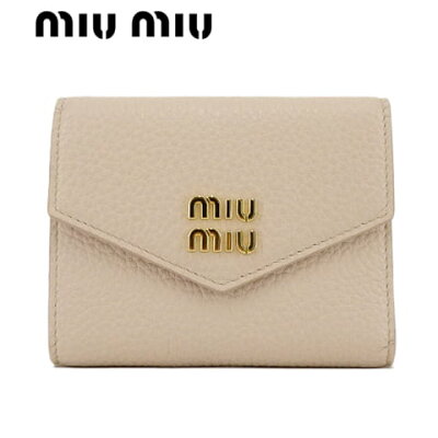 ミュウミュウ MIU MIU レディース 3つ折り財布 サイフ VIT DAINO 5MH040 2DT7 NINFEA F0NZ2 VIT.DAINO miumiu ヴィッテロ ダイノ 折財布 小物 プレゼント 誕生日 パーティー バレンタイン クリスマス 【2022-23秋冬新作】