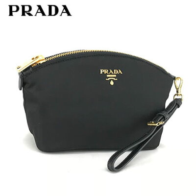 【2019-20秋冬新作】 プラダ/PRADA レディース ポーチ TESSUTO 1NE856 2AB5 (NERO/ブラック/F0002) ファスナー/ジップ/ナイロン/小物/プレゼント/誕生日/ゴールド 金具