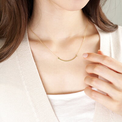【25日限定ポイント5倍】 ティファニー ネックレス TIFFANY 【tiffany-Tスマイル】 ペンダント スモール イエローゴールド 35189459 【acl】【nnb】