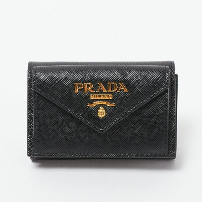 プラダ 折財布 【SAFFIANO MULTICOLOR】 1MH021 ZLP ブラック(F061H NERO/IBISCO) PRADA 【skl】【letc】【lbp】【lbb】