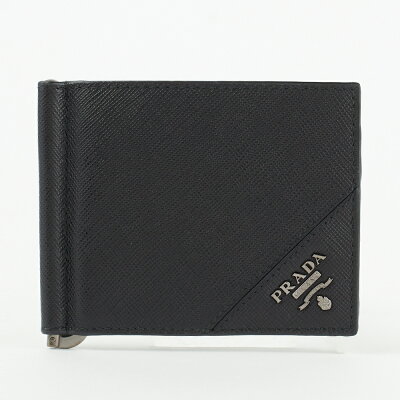 プラダ 折財布 マネークリップ 【SAFFIANO METAL】 2MN077 QME ブラック(F0002 NERO) PRADA 【skm】【qme】