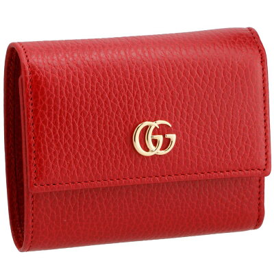 グッチ 折財布 【PETITE MARMONT:プチマーモント】 546584 CAO0G 6433 レッド系(HIBISCUS RED) GUCCI 【skl】