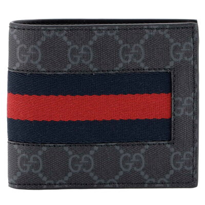グッチ GUCCI 折財布 408826 KHN4N BLACK/NERO/BRB 1095グレー系【NEW WEB】 【skm】【hkc】【scd】【glw】