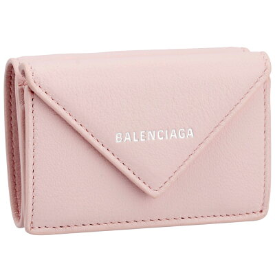 バレンシアガ 折財布 【PAPIER MINI:ペーパーミニ】 391446 DLQ0N ピンク系(5901/LIGHT ROSE) BALENCIAGA 【skl】
