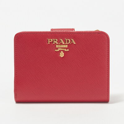 プラダ PRADA 折財布 【サフィアーノメタル:SAFFIANO METAL】 1ML018 QWA レッド系(F068Z/FUOCO) 【skl】【qwa】【lbp】【lbb】