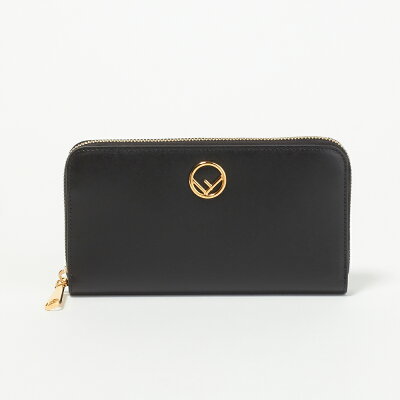 フェンディ FENDI 財布 長財布 8M0299 A0KK F0KUR 【ZIP AROUND CALF W F】 NERO+ORO SOFT 【skl】
