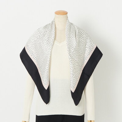 マリメッコ MARIMEKKO スカーフ KALLA KISS KISS カッラキスキス 47108 white×black×light pink (190) 【ゆうパケ可】 【rsz】【msl】【scd】【zkk】