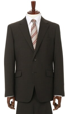【洋服の青山】 春夏用 ブラウン系 スタイリッシュスーツ【OEKO-TEX】 PERSON'S FOR MENビジネススーツ メンズ 2ボタン センターベント ストレッチ アクティブムーブ 形状記憶プリーツ メンズ かっこいい おしゃれ メンズスーツ 013