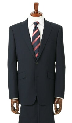 【ブラックフライデー限定クーポン&P2倍】【洋服の青山】 春夏用ネイビー系スタイリッシュスーツ【ツーパンツ】PAZZOcollectionビジネススーツ メンズ 014