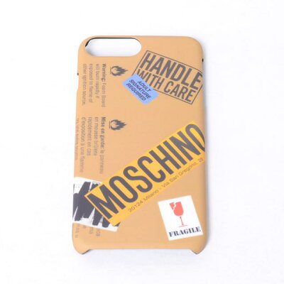 モスキーノ (Moschino) iPhone7 Plus用ケース 6/6s Plus対応 ロゴ入り取扱い注意モチーフ サンドkr825000239 2017AW レディース秋冬新作 3,980円以上購入で送料無料 正規取扱