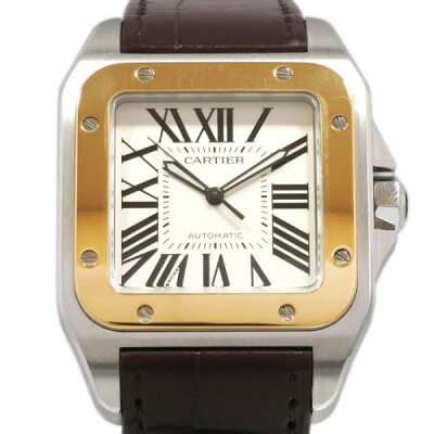 【限定 ポイント10倍 3/21〜】カルティエ CARTIER サントス 100 LM W20072X7 シルバー文字盤 メンズ 腕時計 【新品】