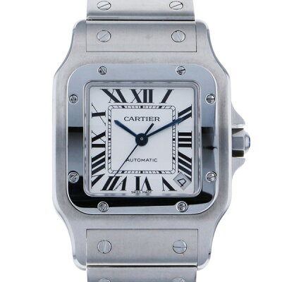 【限定 ポイント10倍 3/21〜】カルティエ CARTIER サントス ガルベ XL W20098D6 ホワイト文字盤 メンズ 腕時計 【未使用】