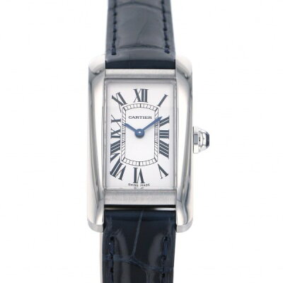 【USED限定 最大5,000円クーポン有 9/20まで】 カルティエ CARTIER タンク アメリカン WSTA0016 シルバー文字盤 レディース 腕時計 【新品】