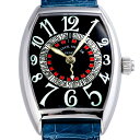 フランクミュラー 腕時計（メンズ） フランク・ミュラー FRANCK MULLER トノウカーベックス ヴェガス 6850VEGAS ブラック文字盤 新品 腕時計 メンズ