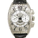 フランクミュラー 腕時計（メンズ） フランク・ミュラー FRANCK MULLER トノウカーベックス アイアンクロコ クロノグラフ 8880CC AT IRON CRO シルバー/ホワイト文字盤 新品 腕時計 メンズ