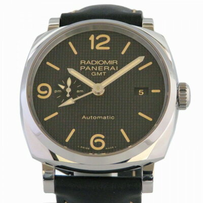 パネライ PANERAI ラジオミール 1940 3デイズ GMT オートマティック アッチャイオ PAM00627 ブラック文字盤 メンズ 腕時計 【新品】