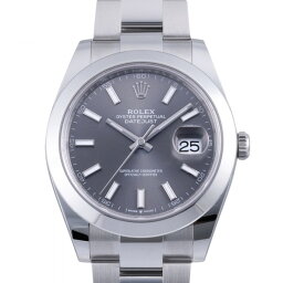デイトジャスト 腕時計（メンズ） ロレックス ROLEX デイトジャスト 41 126300 ダークグレー文字盤 未使用 腕時計 メンズ