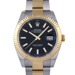 デイトジャスト 腕時計（メンズ） ロレックス ROLEX デイトジャスト 41 126333 ブラック文字盤 未使用 腕時計 メンズ