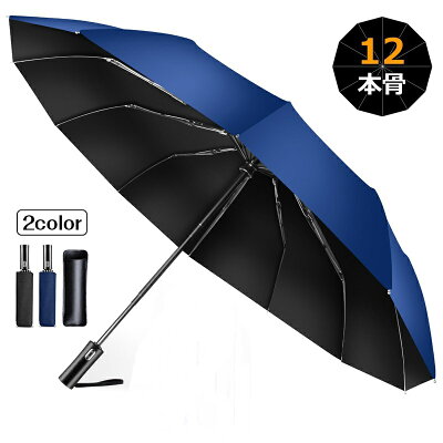 【2020年最新 12本骨】傘 折りたたみ傘 自動開閉 頑丈な12本骨 晴雨兼用 男女兼用 大きい メンズ レディース かさ 折り畳み傘 革ケース ワンタッチ 耐風 撥水 袋 UVカット 紫外線99%カット 通勤 通学 出張 旅行 パーティー 梅雨対策