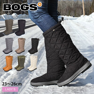 祝★決勝T進出【緊急P2倍】ボグス スノーデイ トール BOGS ブーツ レディース ブラック 黒 グレー SNOWDAY TALL 72237 ロング 防水 防滑 保温 スノーブーツ ウォータープルーフ シューズ ブランド カジュアル キルティング フリース グリーン 緑 カーキ ベージュ