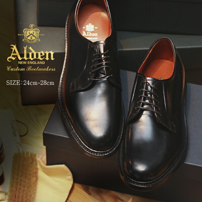 ALDEN オールデン ドレスシューズ コマンド アウトソール コードバン COMMANDO OUTSOLE CORDOVAN 9901C メンズ ブランド シューズ トラディショナル ビジネス フォーマル 馬革 革靴 靴 紳士靴 黒 通勤 通学 会社員 大人 高級靴