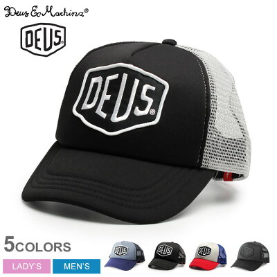 【SALE★最大400円OFFクーポン】DEUS EX MACHINA デウス エクス マキナ キャップ ベイランド トラッカー キャップ 全5色BAYLANDS TRUCKER CAP DMS07875スナップバック 帽子 ロゴ 刺繍 メッシュ 赤 黒 白 青メンズ レディース
