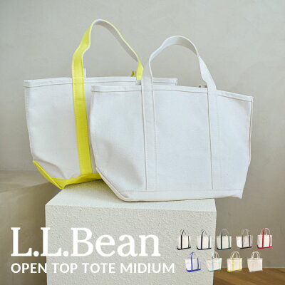 【さらに100円引きCP★対象】L.L.Bean トートバッグ エルエルビーン OPEN TOP TOTE BAG MIDIUM メンズ レディース ブラック 黒 ホワイト 白 レッド ブルー オープントップ トートバッグ ミディアム 112636 トート バッグ エコバッグ マザーズバッグ キャンバス|bg-kmn sale|