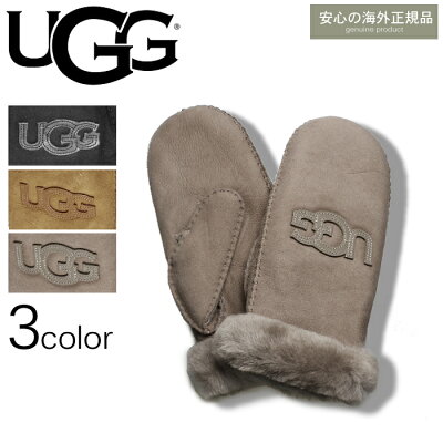 アグ オーストラリア 海外 正規品 手袋 シープスキン ヘリテージ ロゴ ミトン (UGG SHEEPSKIN HERITAGE LOGO MITTEN 1089934) 手袋 シープスキン シンプル 防寒 手縫い デザイン 贈り物 レディース 女性 内祝い ギフト おしゃれ