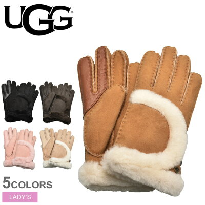 アグ グローブ レディース シープスキン エクスポーズド シームド グローブ UGG SHEPSKIN EXPOSED SEAM GLOVE 20027 ウィンター シンプル レザー プレゼント シープ クリスマス スマートフォン対応 スマホ対応 女性 可愛い 撥水 防寒