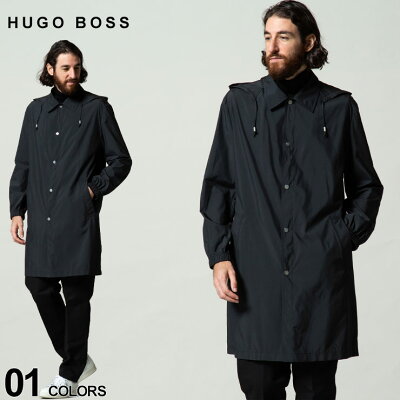ヒューゴボス メンズ HUGO BOSS ステンカラー 撥水 ナイロン パーカー コート ブランド アウター フード HBMOOVE10238082 SALE_2_b